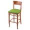 Holland Bar Stool Co 30" Bar Stool, Medium Finish, Canter Kiwi Green Seat 316030Med009 - alternate 1